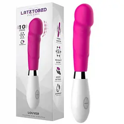 Вібратор Latetobed Louver, 20.3 см (рожевий) - мініатюра 4