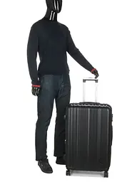 Валіза полікарбонат велика (L) Airtex 623 98л 76x49x29см Чорний (Black) - мініатюра 10