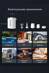 Насос-ліхтар Flextail Tiny Pump Х помаранчевий - мініатюра 3