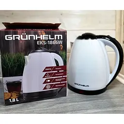 Електрочайник Grunhelm EKS1866W із нержавіючої сталі 1.8 л 1500 Вт Білий - мініатюра 4
