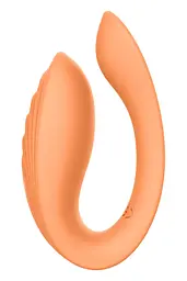 Вібратор Dreamtoys Glam Couples Vibrator 8.5 см помаранчевий - мініатюра 2