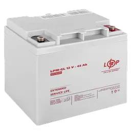 Аккумулятор гелевий LPM-GL 12V - 45 Ah - мініатюра 2