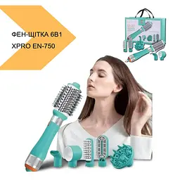 Фен-щітка Enzo EN-750 з 6 насадками 1000Вт (43086-EN-750_1473) - мініатюра 2