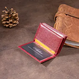 Жіночий шкіряний гаманець-візитниця ST Leather 10х6,5х1 см acs0015958 - мініатюра 8