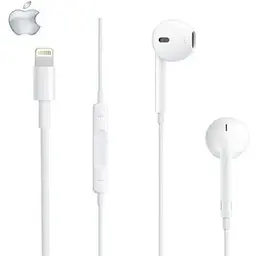 Навушники Apple EarPods with Remote and Mic для iPhone 7 8 X 11 MMTN2ZM/A a1748 - мініатюра 4