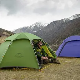 Намет Naturehike Cloud Peak 2 NH17K240-Y 20D двомісний зі сферичним куполом темно-зелений - мініатюра 3