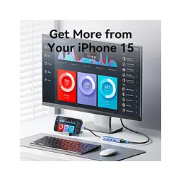 Концентратор Vention USB 3.1 Type-C to HDMI/USB 3.0x3/PD 100W Blue Aluminum Alloy Hub 5-in-1 (TGESB) - мініатюра 9
