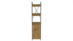 Етажерка 3/34 Ferrum-decor Серії Конект з тумбою 144x34x28 Сірий ДСП Артизан (FRD-104440) - мініатюра 4