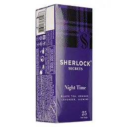 Чай чорний Sherlock Secrets Night Time 50 г (25  шт. х 2 г) (920160) - мініатюра 2