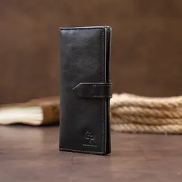 Чоловічий шкіряний гаманець GRANDE PELLE 9х18х1,5 см acs0016023 - мініатюра 6