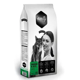 Корм для котів AMITY Chicken&Rice 1,5 кг повсякденний, з куркою та рисом