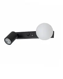 Бра, настінний світильник Tk Lighting 10152 Vox GU10+G9 2x10+6W IP20 Bk