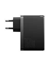 Зарядний пристрій блок і кабель 240W Baseus GaN 5 Pro 160 W 1U+2C (P10110825113-00) чорний - мініатюра 2