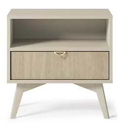 Тумба приліжкова Perfect Home Форест / Forest S54 з 1 шухлядою Беж пісочний/ялиця сканді (PFH-091486) - мініатюра 4