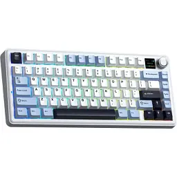 Клавіатура Aula F75 MAX Wireless/Bluetooth UA White/Blue (6978080501158) - мініатюра 5