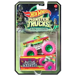 Базова машинка-позашляховик Hot Wheels Monster Trucks Power Сяючі в темряві 1:64 в асортименті (HCB50) - мініатюра 11