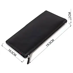 Шкіряне портмоне унісекс Grande Pelle 11513 чорний - мініатюра 8