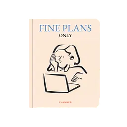 Блокнот для планування "Fine plans only" бежевий