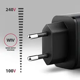 Мережевий зарядний пристрій AXAGON ACU-PQ67, 2x port (USB + USB-C), PD3.0/QC4+/PPS/Apple, 67W, сірий - мініатюра 9