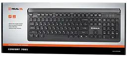 Клавіатура REAL-EL Comfort 7085 Ukr Black (EL123100032) - мініатюра 2