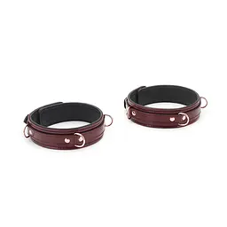 Фіксатори для ніг Liebe Seele Wine Thigh Cuffs S бордовий - мініатюра 3