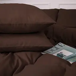 Простирадло на резинці MirSon Фланель 003 Brown 80x160 см (2200009649127) - мініатюра 4