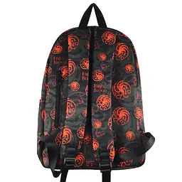 Рюкзак водонепроникний Game of Thrones Будинок Таргарієнів чорно-червоний (rucksack GT 25) - мініатюра 2