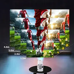 Мініпроектор Full HD 1080P з Wi-Fi, Bluetooth та Android - мініатюра 8