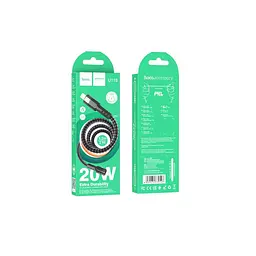 Кабель USB Hoco U110 PD Type-C to Lightning 1.2 м чорний