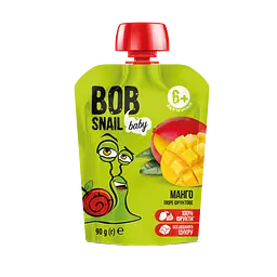 Пюре фруктове Bob Snail Манго, гомогенізоване, 90 г (911678)