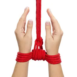 Мотузка - Fetish Bondage Rope Red, 10 м - мініатюра 4