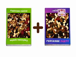Набір горіхів та сухофруктів 1 кг (2×500 г)