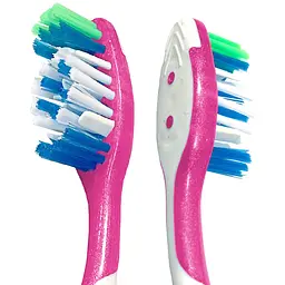 Зубна щітка Colgate Max White Medium With Polishing Star рожева - мініатюра 2