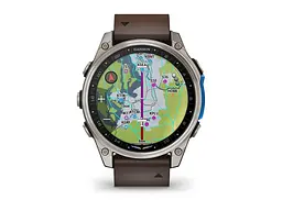 Смарт-годинник Garmin D2 Mach 2 47mm Titanium w. Oxford Brown Leather Band (010-02904-30/31) - мініатюра 6