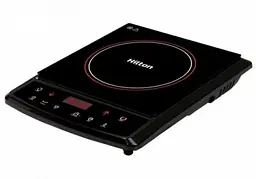 Настільна плита Hilton HIC-152, Black, 1500W, індукційна, 8 режимів, 1 конфорка,керування електронне, склокераміка, розпізнавання посуду, таймер