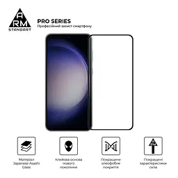Захисне скло на Samsung Galaxy S24 Plus 5G (SM-S926)/S25 Plus 5G з олеофобним покриттям, Pro, повне проклеювання, антистатичний і пиловідштовхуючий шар, 9H, самоклеючеся, 2.5D, на весь екран, антистатичний клей, ArmorStandart (ARM72437) - мініатюра 2