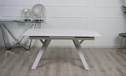Стіл обідній Prestol Гермес розкладний 160/200x90x76 см білий - мініатюра 3