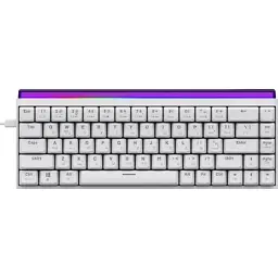Клавіатура Ajazz NK68 Red Switch USB UA White (NK68-R-W) - мініатюра 2