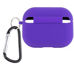 Силіконовий футляр з мікрофіброю для навушників Airpods Pro 3 Фіолетовий / Ultra Violet - мініатюра 2