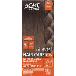 Тонуюча маска для волосся ACME-COLOR Hair Care TON oil mask № 875 Попелясто-русявий