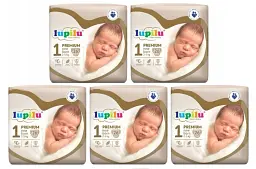 Підгузники Lupilu Premium New born Розмір 1, Вага 2-5 кг, 130 шт