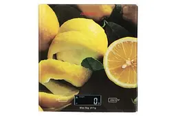 Ваги кухонні Ardesto SCK-893LEMON, скло, максимальна вага 5 кг, крок зважування 1г