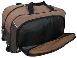 Сумка на колесах 57L Wallaby Хакі з коричневим - мініатюра 6