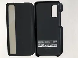 Чохол-книжка S-View Clear View Cover Official EF-ZG980CBEGRU для Samsung Galaxy S20 5G Чорний - мініатюра 2