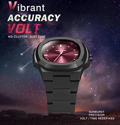 Наручний годинник чоловічий North Edge Volt 5 Bar Чорний (3563) - мініатюра 6