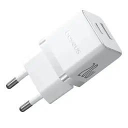 МЗП Baseus Palm Fast Charger Type-C+USB 20W + Cable Type-C to Type-C P10111608213-01 White - мініатюра 4