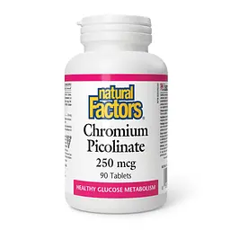 Хром Natural Factors 250 мкг (Chromium Picolinate) - 90 таблеток
