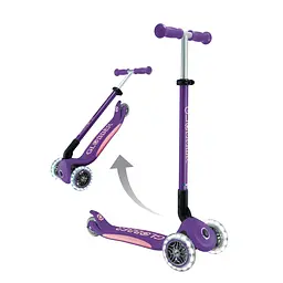 Самокат Globber Elite Lights колеса з підсвіткою 50 кг фіолетово-рожевий (439-603-3) - мініатюра 10