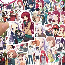Стікерпак Сатана на заробітках! Набір наклейок GeekLand Hatariku Maou-sama! 50 штук - мініатюра 7