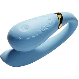 Смартвібратор для пар Zalo - Fanfan Royal Blue